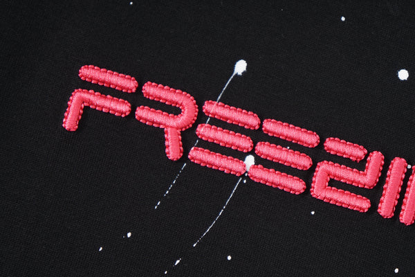 中国の書道が埋め込まれたオーバーサイズTシャツ