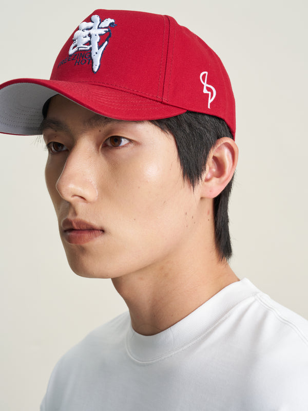 Chinese calligraphy embroidered Cotton-Twill Baseball Cap