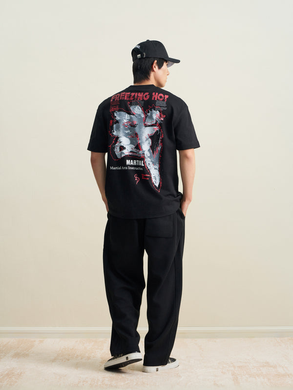 Chinese calligraphy Martial Arts,  oversized T-shirt