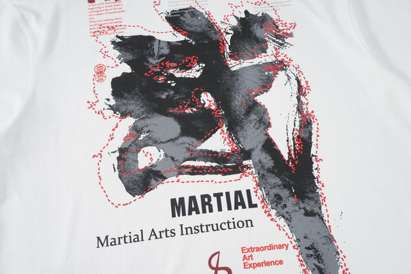 Chinese calligraphy Martial Arts,  oversized T-shirt