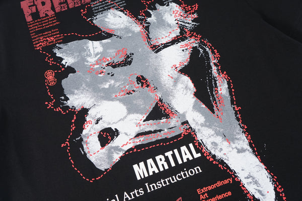 Chinese calligraphy Martial Arts,  oversized T-shirt