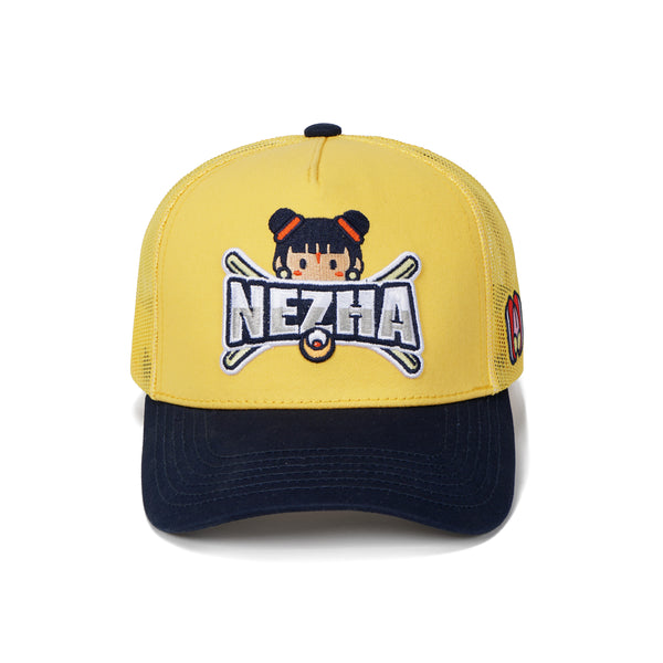 NEZHA figure Embroidered Mesh-back Cap