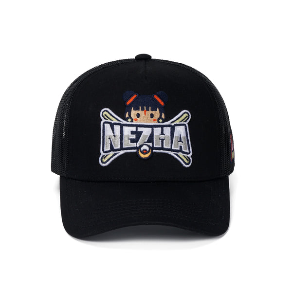 NEZHA figure Embroidered Mesh-back Cap