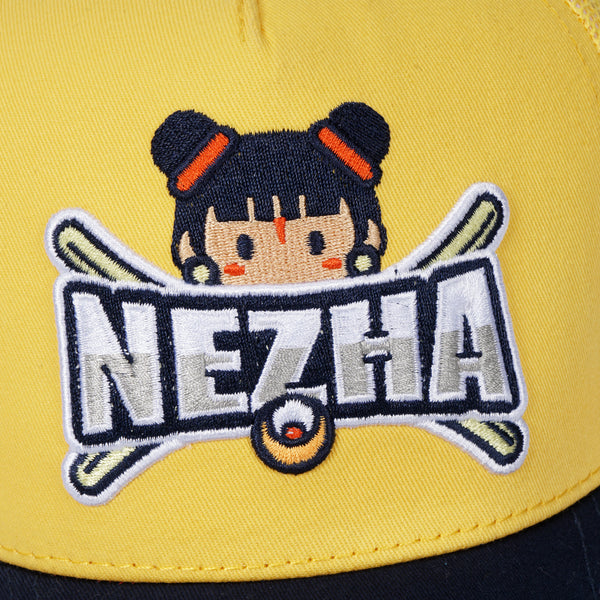 NEZHA figure Embroidered Mesh-back Cap